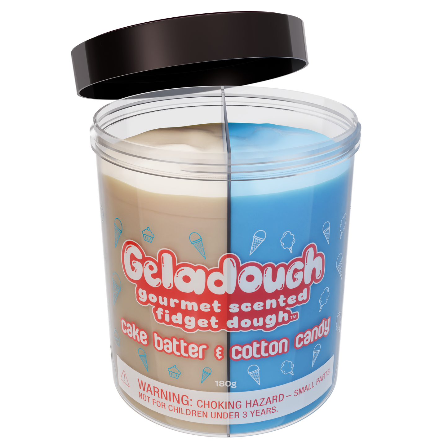 Geladough Cake Batter & Cotton Candy