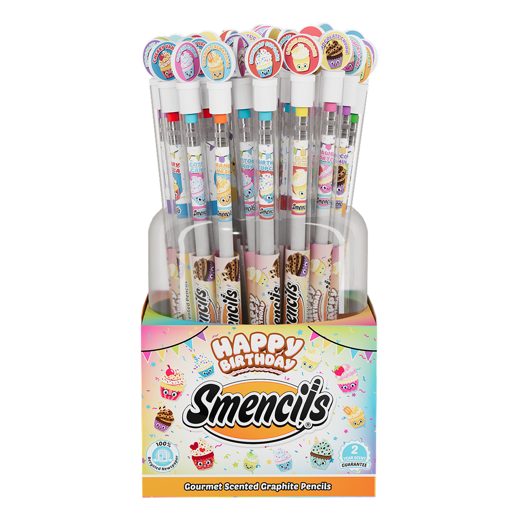 Happy Birthday Smencils® 50-Count | Scented Party Favor Pencils