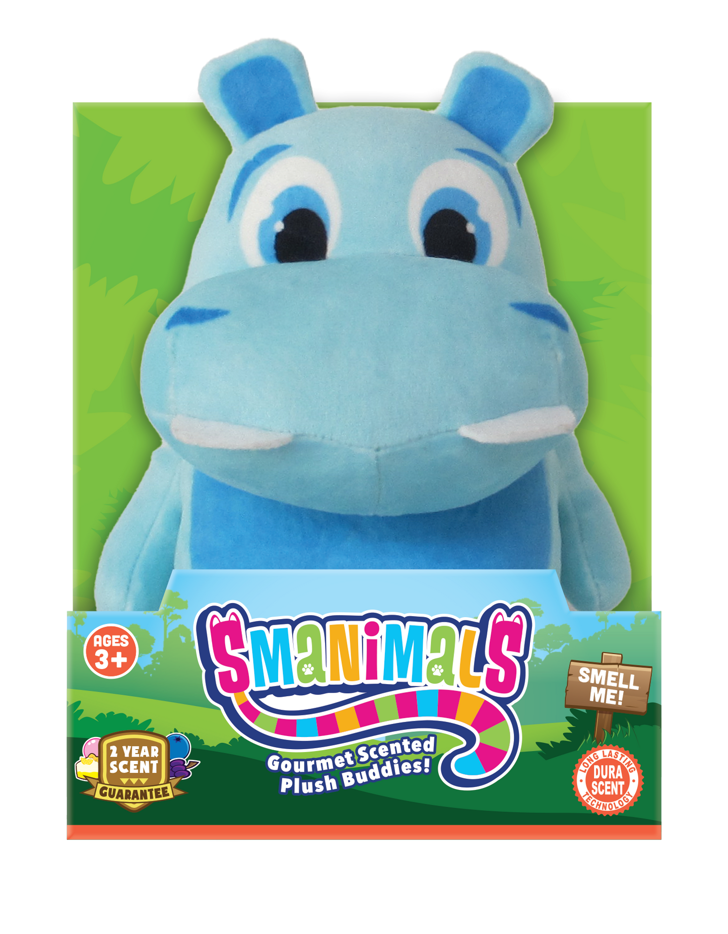 Hippopotamus 6" Smanimal (Blueberry)