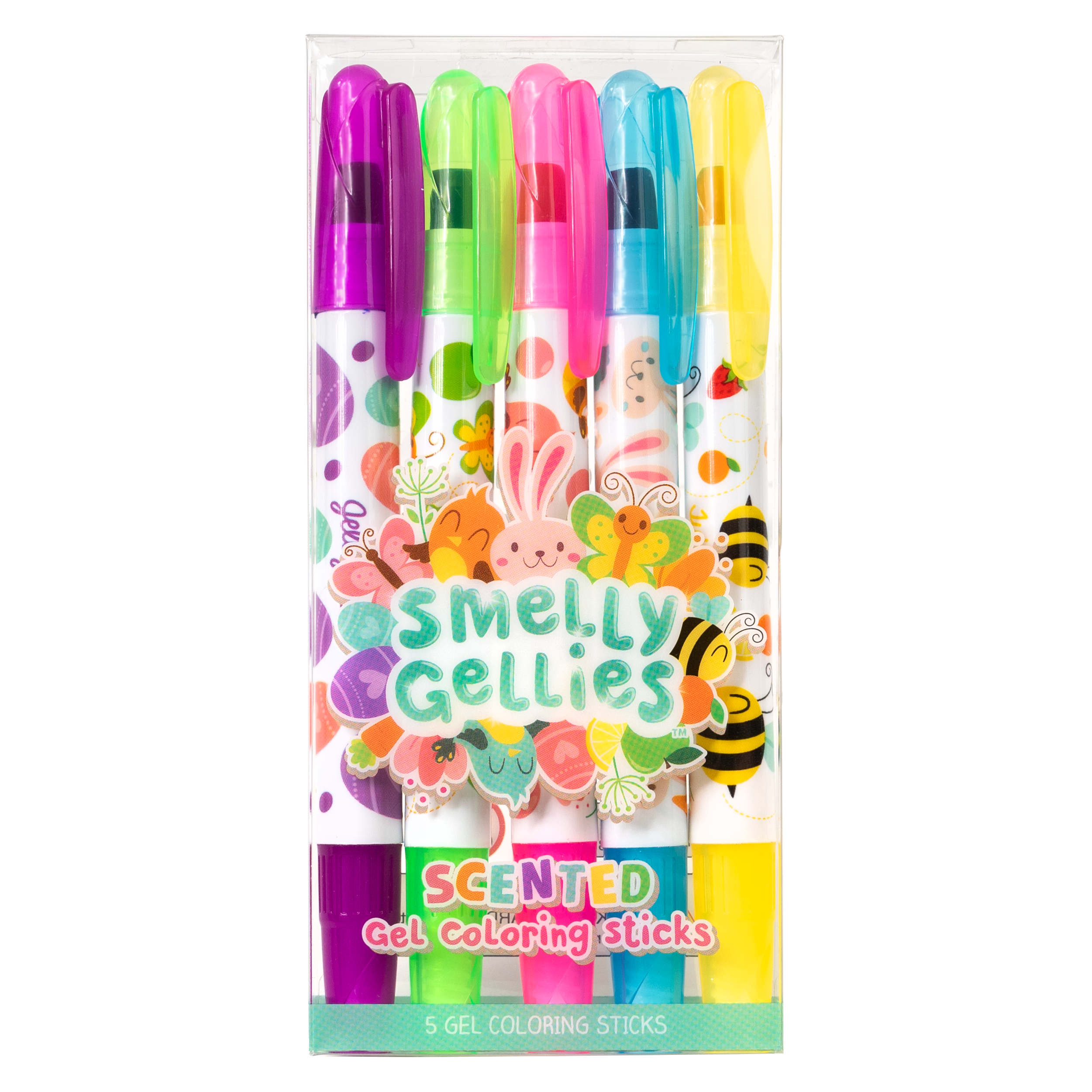 Spring Scented Gel Coloring Sticks | Washable Non-Toxic Gel