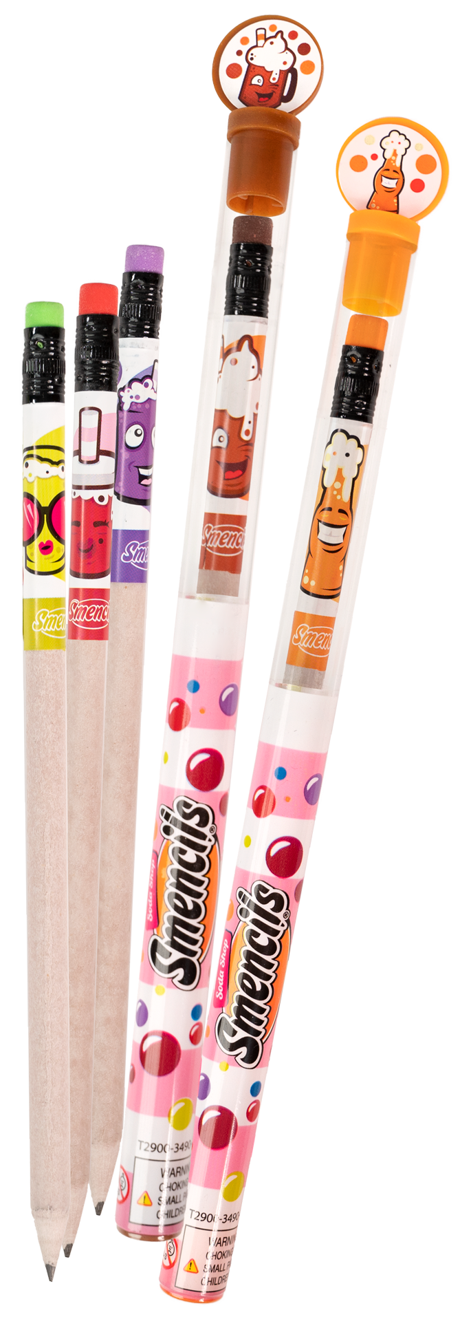 Pack of 5 Soda Shop Smencils, Scented Pencils