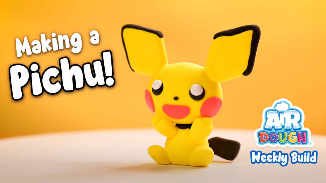 Pichu from Pokemon made with Air Dough