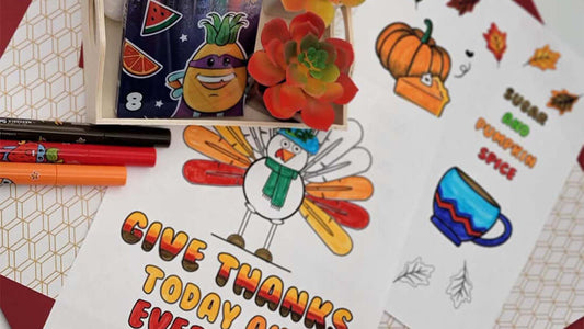 Autumn Coloring Pages with Smarkers, Scented Markers