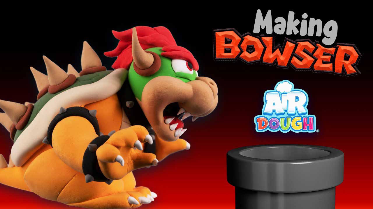 Bowser From The New Mario Movie With Air Dough