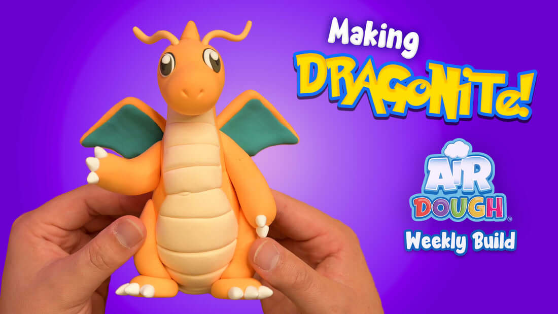 Dragonite Pokemon made with Air Dough