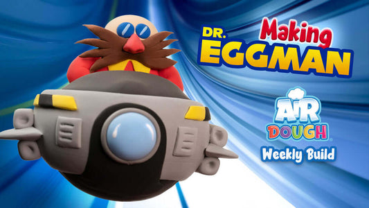 Dr Eggman (Robotnik) From Sonic made with Air Dough