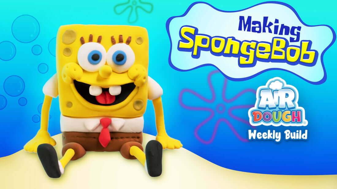 Spongebob Squarepants made with Air Dough