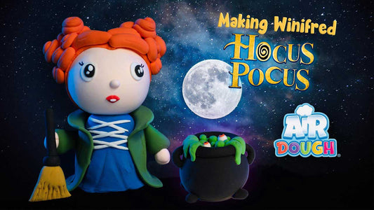 Making Winifred From Hocus Pocus made with Air Dough