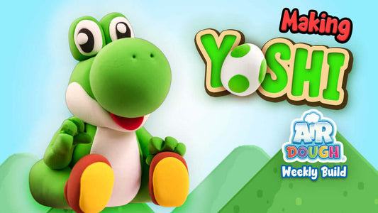 Yoshi made with Air Dough