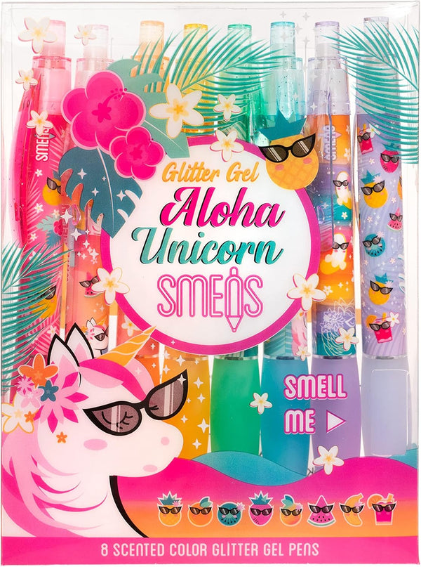 Aloha Unicorn Glitter Gel Smens 8-Pack