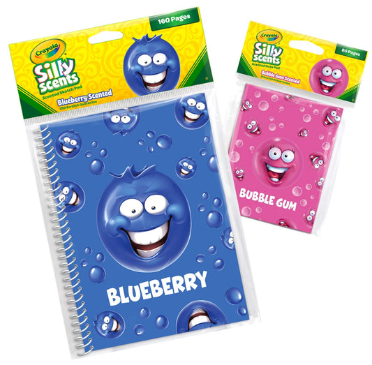 Crayola Silly Scents Sketchpad and Notepad Bundle of 2