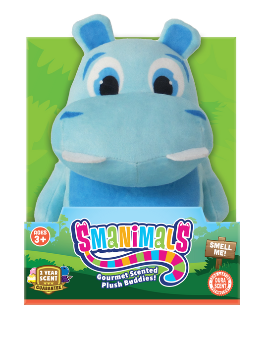 Hippopotamus 6" Smanimal (Blueberry)