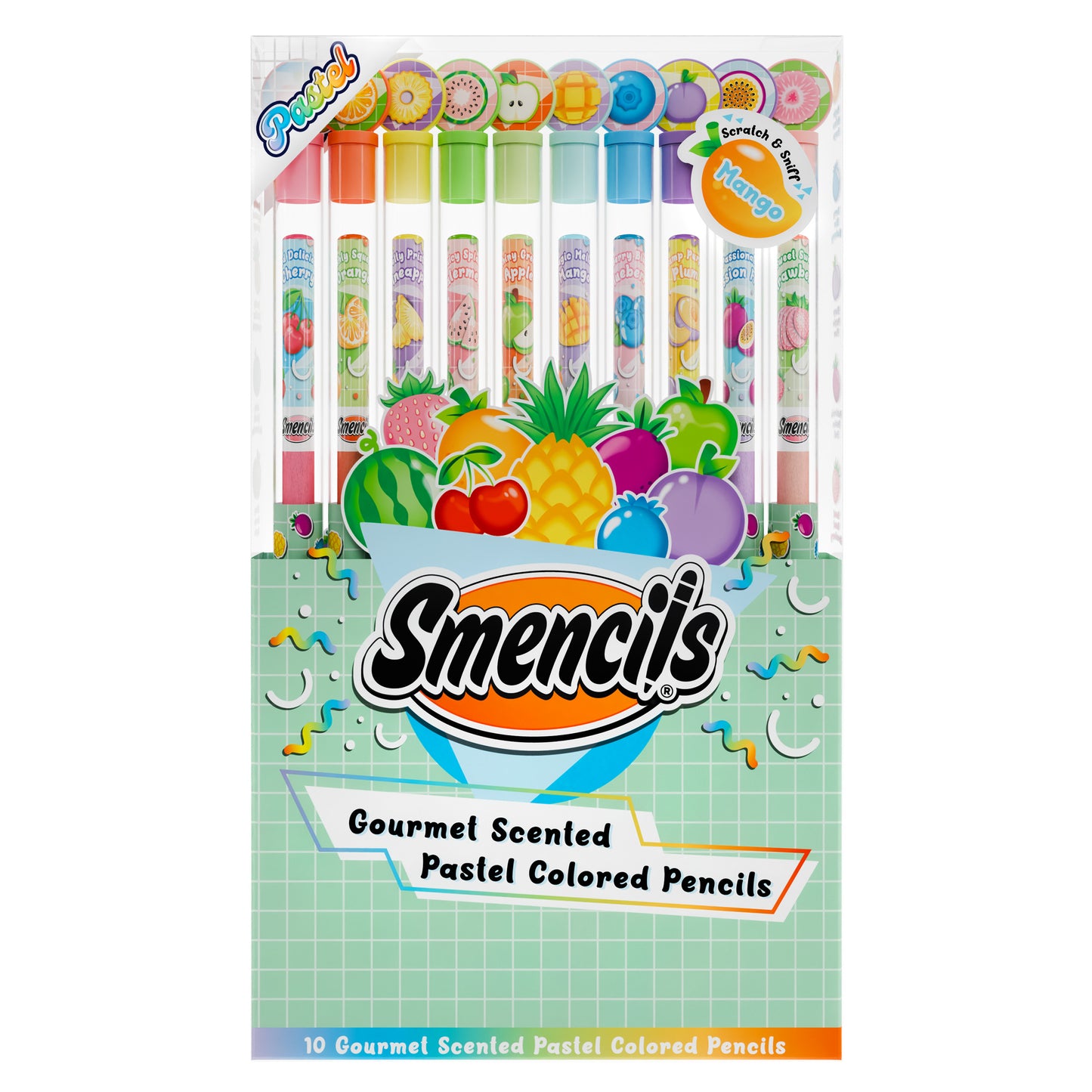 Pastel Colored Smencils 10-Pack