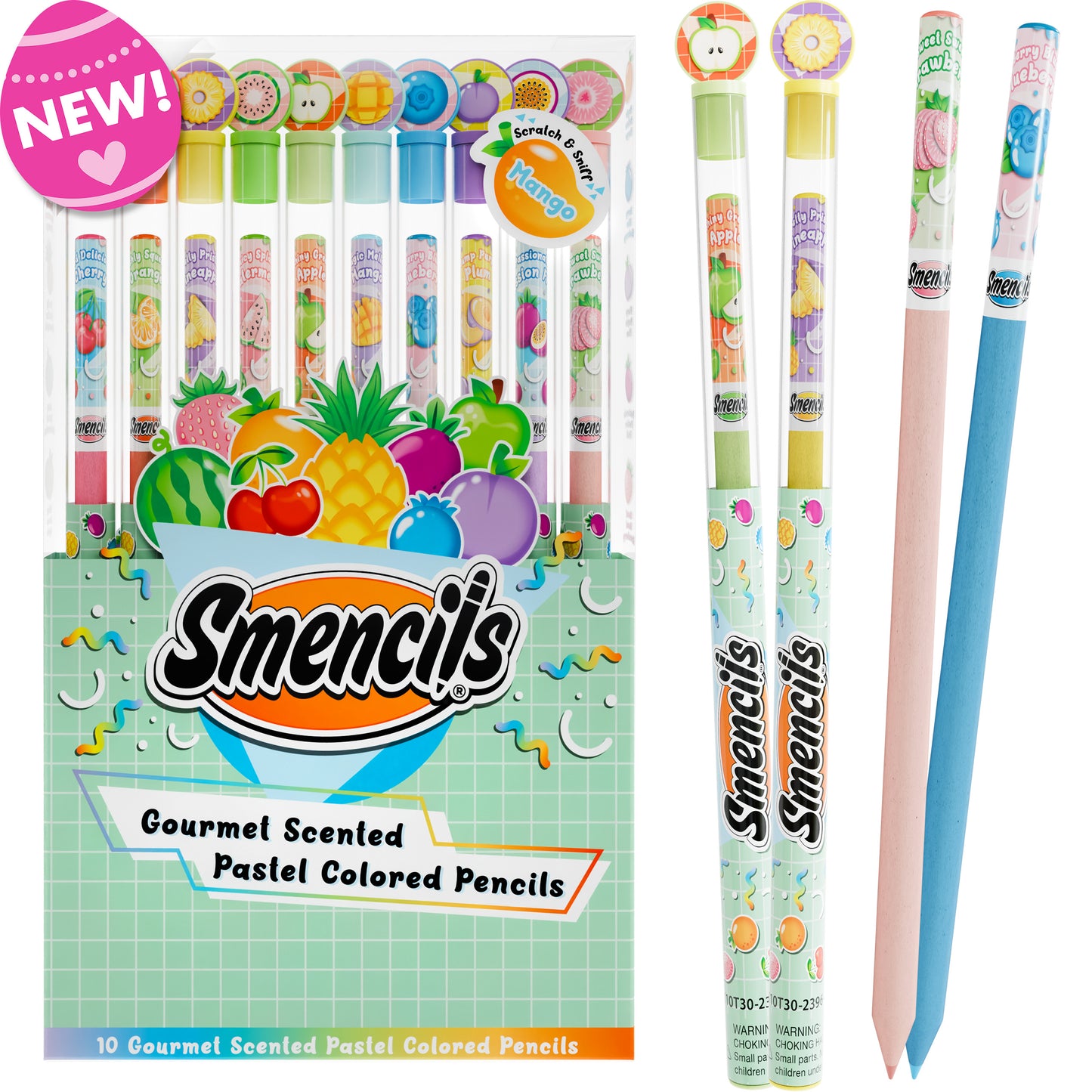Pastel Colored Smencils 10-Pack