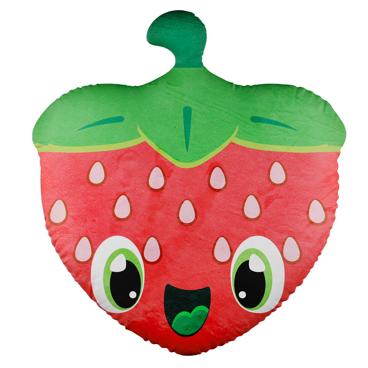 Green and red strawberry Smillows Strawberry scented Plush 