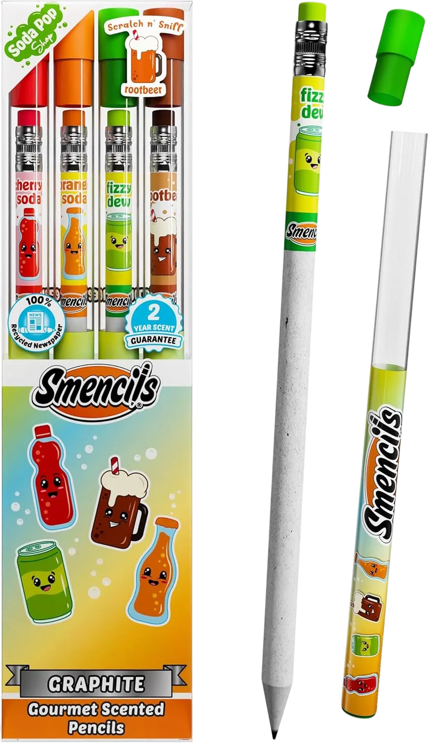 Soda Pop Shop Smencils - 4 Pack