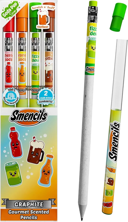 Soda Pop Shop Smencils - 4 Pack