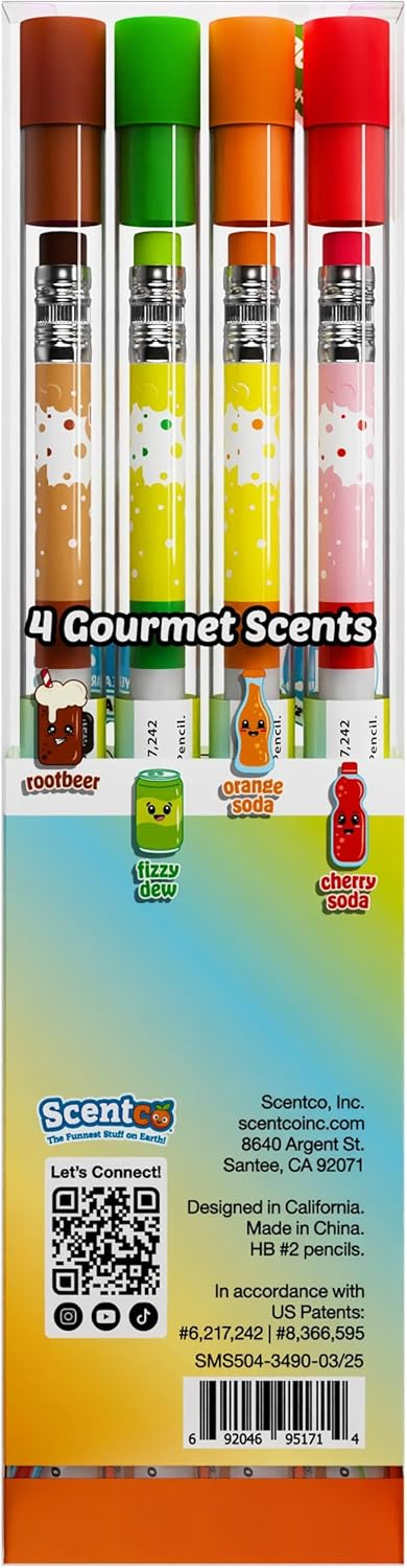 Soda Pop Shop Smencils - 4 Pack
