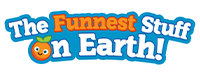 The Funnest Stuff on Earth logo with a white outline