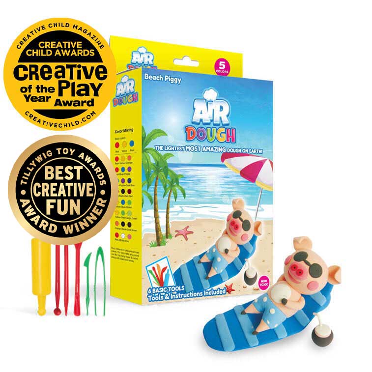 Air Dough Beach Piggy Packaging