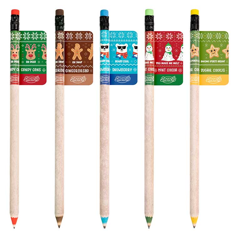 Holiday Smencils for Grown Ups With Tags