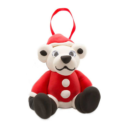 Close up of the Holiday character ornament Polar Bear made from the Lightest most amazing dough on earth