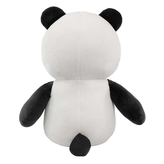 10 Inch black and white panda with a blue collar Smanimals Cookies and Cream scented Plush back view