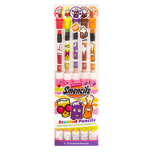 Pack of 5 Soda Shop Smencils, Scented Pencils