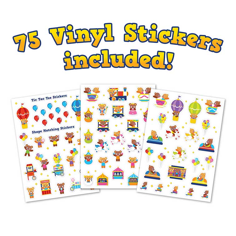 Sticker wonder fantasy fun fair themed Scented activity kit with 75 vinyl stickers included