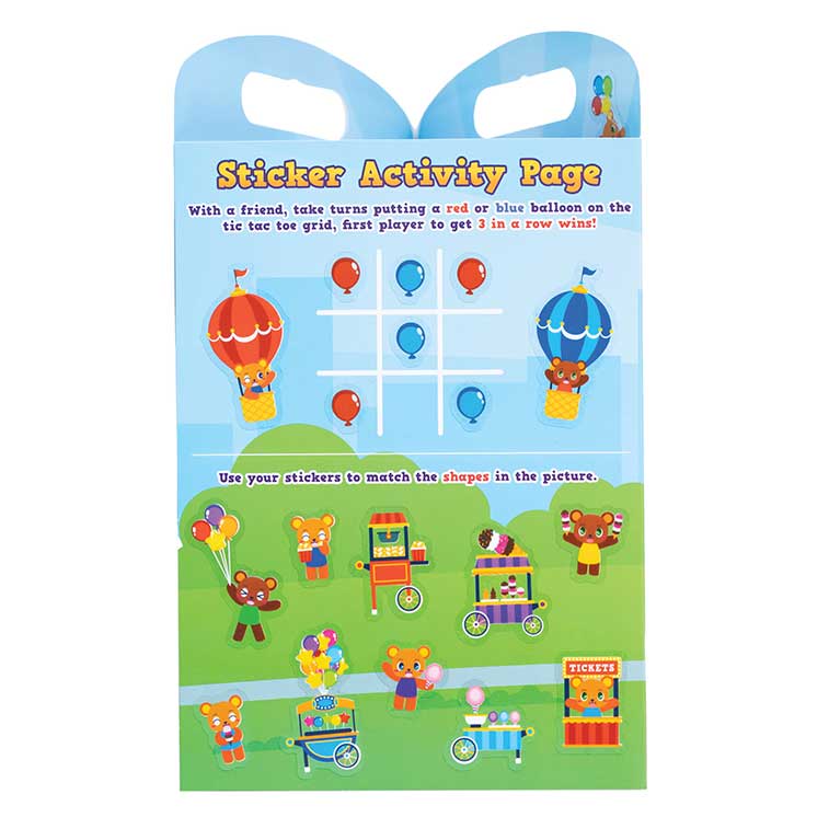 Sticker wonder fantasy fun fair themed Scented activity kit showing the activity page