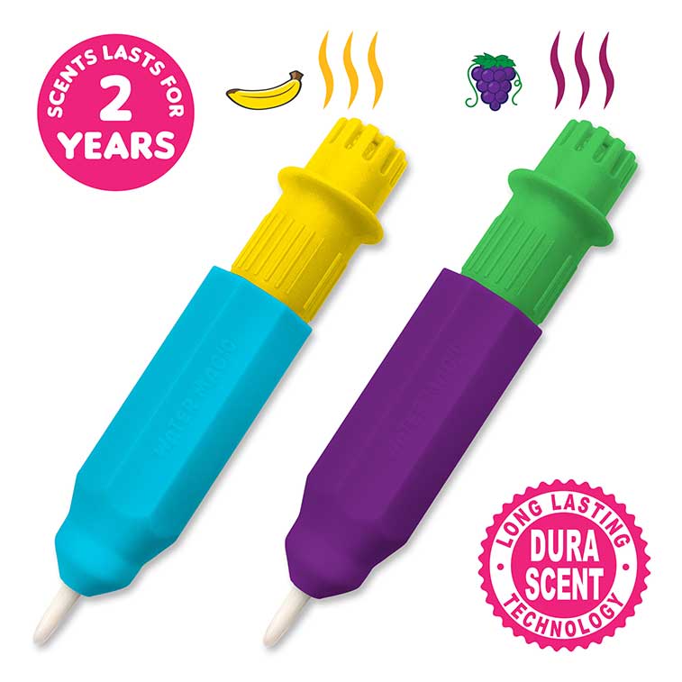 Grape and Banana 2 year guaranteed scented Water Magic brushes