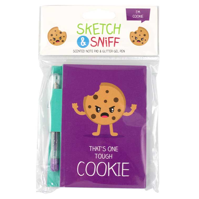 cookie Scented Sketch & Sniff Note Pad and Glitter Gel Pen