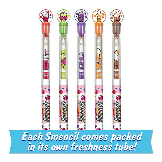 Fizzy Pop, Cherry Cola,Grape Soda, Rootbeer and Orange Scented Soda Shop Pencilsm in tubes