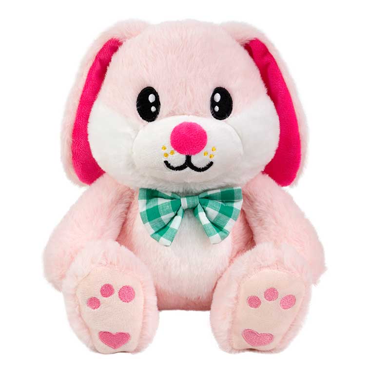 Pink Smanimals Spring Bunny plush out of the spring designed display box