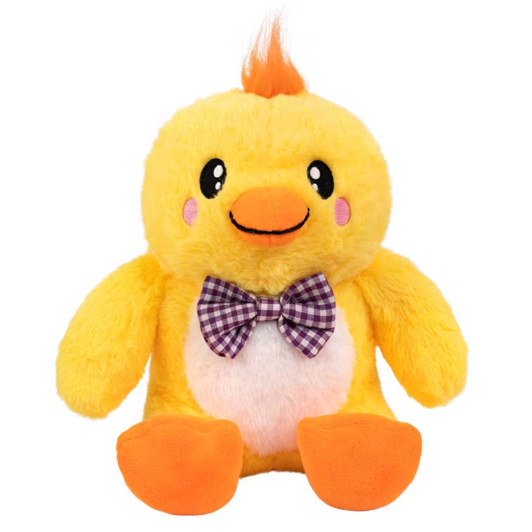 Yellow Smanimals Spring Chick plush out of the spring designed display box